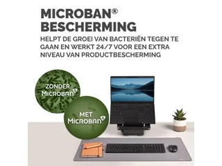 Bureau-onderlegger Fellowes Breyta grijs 80x40cm - 9
