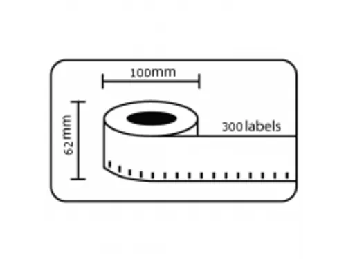 Etiket Dk-11202 62x100mm Verzendlabel 300stuks