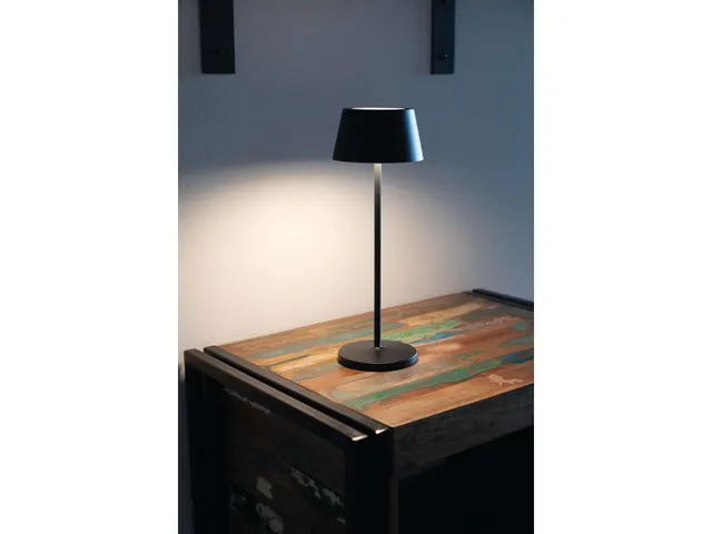 Lampe de table LED à pile MAULnina réglable anthracite