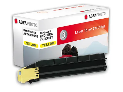 APTK8305YE AP Kyocera TK8305Y TA toner geel rebuilt 15000pagina's