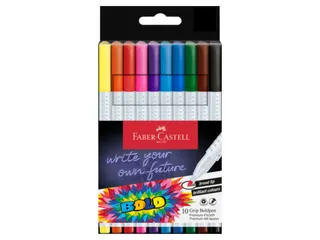 Viltstiften Faber-Castell Grip Bold kartonetui 10 stuks - 1