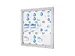Vitrine d'affichage verrouillable Alpha Indoor/Outdoor 12xA4 argent