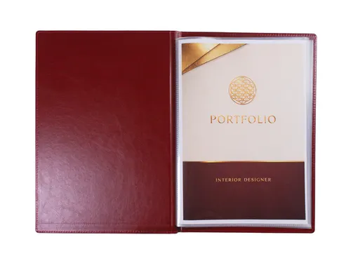 Showalbum Multo Hannibal A4 10 tassen bordeaux kunstleder