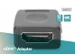 HDMI-adapter type A Bu/Bu UHD 4K@60Hz Zwart