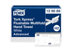 Tork 129089 Xpress Flush Multifold Handdoek 2-Laags Wit H2 Advanced