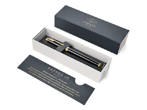 Vulpen Parker IM Black Lacquer GT Finish Medium Blauwe inkt