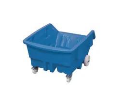 PE-kiepwagen,HxLxB 1095x1586x1173mm,1m³,draagverm. 250kg,blauw,Wielen