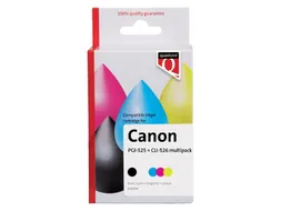 Inktcartridge Quantore alternatief tbv Canon PGI-525+CLI-526 zwart+kle