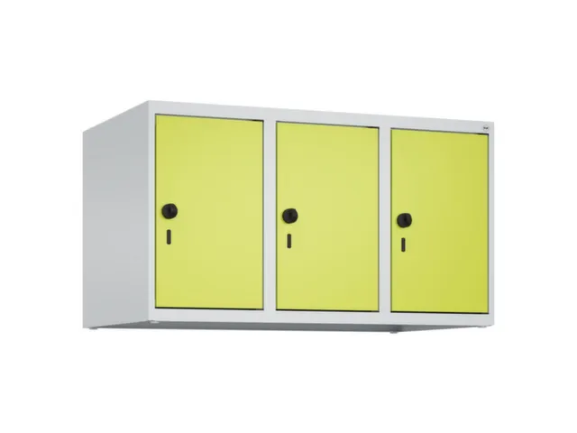 opzetkast,v. locker,3vak.,vak B 300mm,HxBxD 500x900x500mm,vleugeldeur