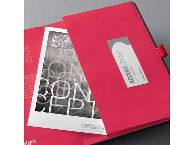 Carnet de note Sigel Conceptum RED Edition hardcover A5 noir quadrill
