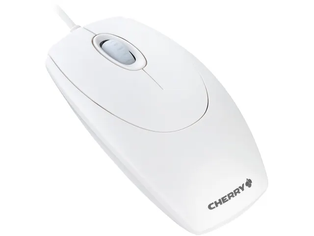 M5400 muis wit Usb+P/S2 M-5400-0 3 knoppen kabel