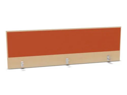 opzetpaneel,v. bureau,aanbouw achter,B 1800mm,NE-esdoorn,BN3012-oranje