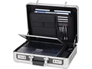laptop koffer Alumaxx C-1 aluminium zilver-carbonlook 17 inch - 2