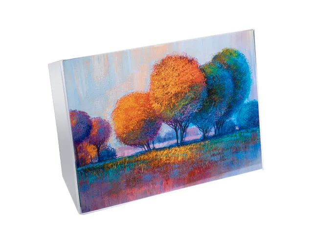 Folderhouder hellend A5 transparant