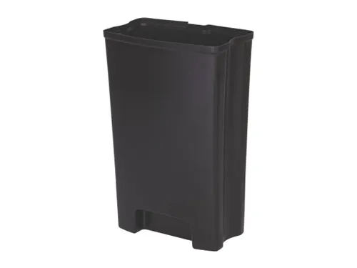 Binnenbak 90 Liter Zwart Kunststof Front Step Rvs