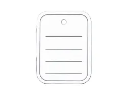 Prijskaart 40x50 mm met gat gelinieerd, doos a 500 stuks