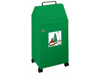 Afvalverzamelaar Vuurremmend 1X45 Liter 710X330X310Mm Groen - 1