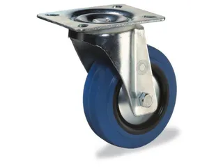 Zwenkwiel 140kg Elastische Banden D X B 100x 26mm Kunststof Velg - 1