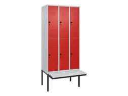 Dubbeldekse dekenkist,HxBxD 2120x900x815mm,3x2vak.,vak B 300mm