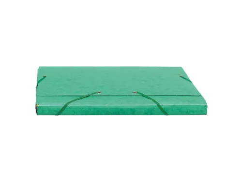 Elastomappen A4 glanskarton 3 kleppen monobloc-Groen
