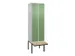 locker voor scheiding van kleding,HxBxD 2120x600x815mm,2vak