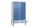 locker voor scheiding van kleding,HxBxD 2120x1200x815mm,4vak