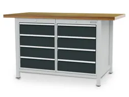 werkbank met opbergruimte,HxBxD 859x1500x750mm,multiplexblad