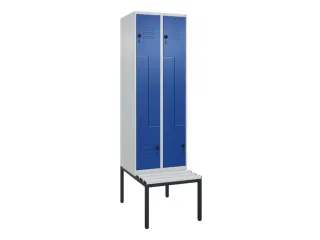 Z-garderobekast,HxBxD 2120x600x815mm,2vak,vak B 300mm,draaigrendel - 1