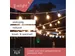 Tuya LED - 15m - 15 Lampes Blanches - càble Noir - Smart
