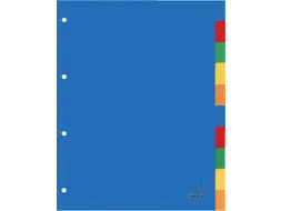 Tabbladen Kangaro A4 4-Gaats A410 10-Delig Assorti Pp