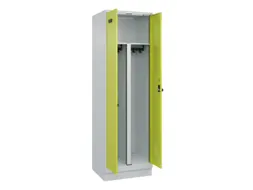 PBM-locker,HxBxD 1950x600x500mm,2vak,vak B 300mm,draaigrendel