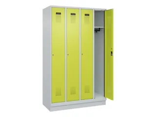 locker,HxBxD 1950x1200x500mm,4vak,vak B 300mm,cil.-slot,sokkel - 2