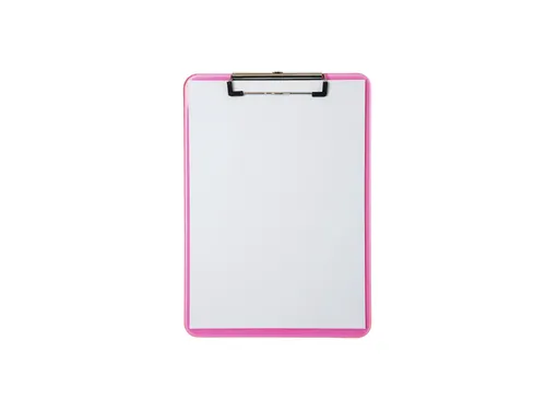 Klembord MAUL A4 staand transparant PS neon roze
