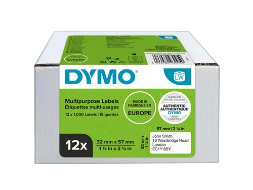 Etiket Dymo 11354 multifunctioneel 32x57mm 12 rollen á 1000 stu