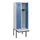 locker met bank,HxBxD 1950x600x815mm,2vak,vak B 300mm,draaigrendel