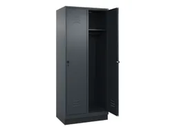 locker,HxBxD 1950x800x500mm,2vak,vak B 400mm,draaigrendel,sokkel