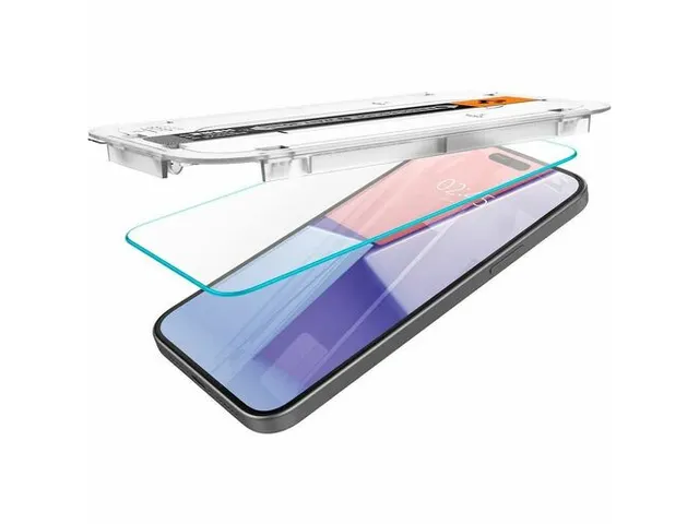 Spigen AGL06907 Schermbescherming iPhone 15 Glas.tR EZ Fit HD
