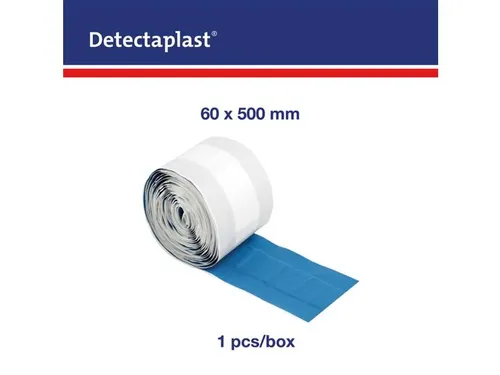 Detectaplast 8255 Textielpleister Elastisch Blauw 6cm x 5 meter