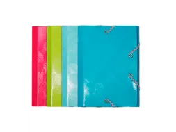 Elastomap 3 Kleppen In Gelamineerd Glanskarton Assorti