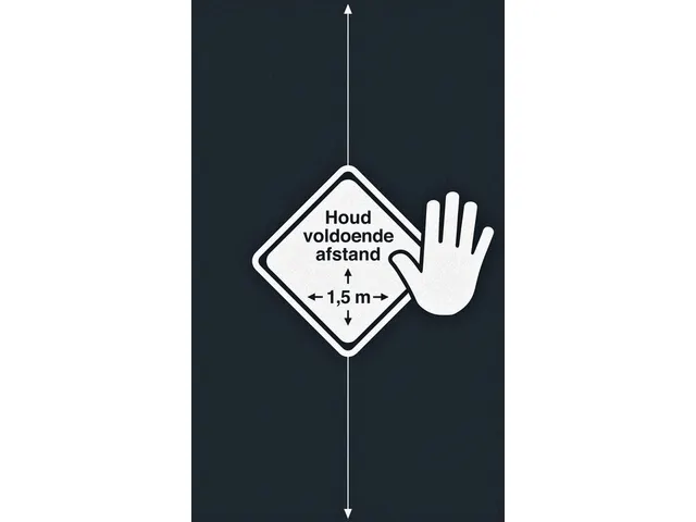 Deurmat afstand houden 90x150cm