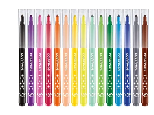 Viltstift Maped Color'Peps Long Life set à 15 kleuren