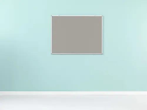 Prikbord Bulletin 45x60cm grijs Softline Profiel 16mm