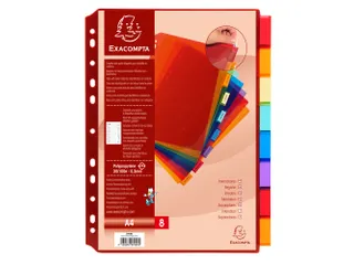 Tabbladen PP A4 8 tabs personalis. - 2