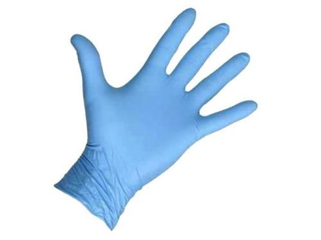 Advantril blauwe nitril handschoenen maat M poedervrij 100 Stuks | WerkhandschoenOnline.be