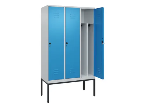 locker voor scheiding van kleding,HxBxD 2120x1200x500mm,3vak