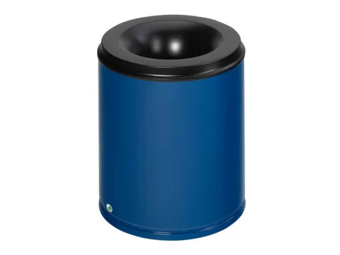 prullenmand zelfblussend 80 liter HxØ 560x465mm kop zwart blauw