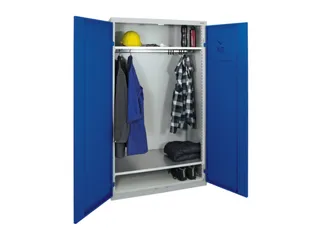 Garderobekast 1800x1000x500mm 1vak Staal Romp Ral7035 Front Ral5010 - 4