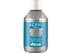 Darwi Metal Effect Acrylverf Zilver 250ml