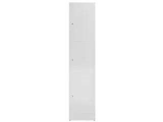 Lockerkast 1800x415x500mm 1x3 vakken cilinderslot, sokkel, RAL7035 - 2