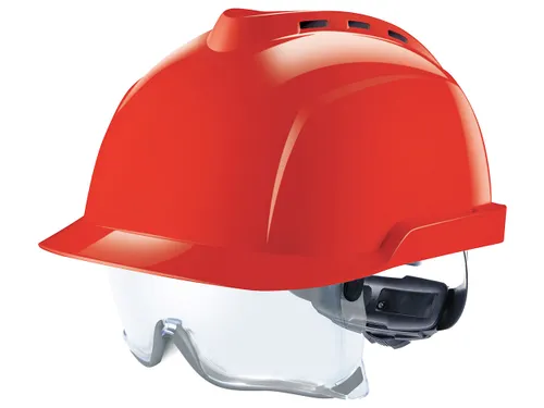MSA V-Gard 930 geventileerde veiligheidshelm Rood